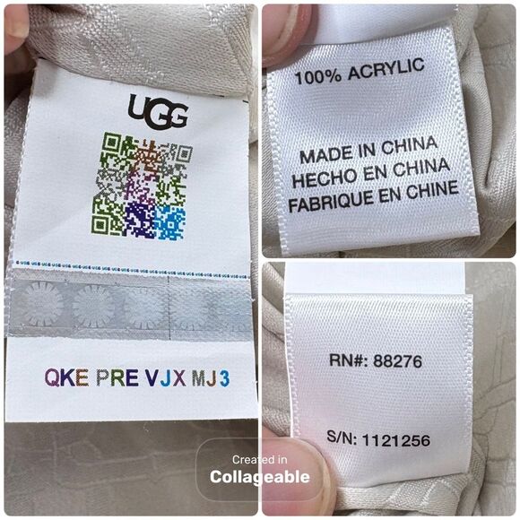 Ugg Duffy Shoulder Bag Orange Yellow Tartan Faux Fur Slouchy Purse - Picture 3 of 8